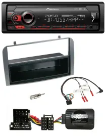 Автомагнитола Pioneer USB DAB Bluetooth для Alfa Romeo 147/GT, антрацит, с нишей