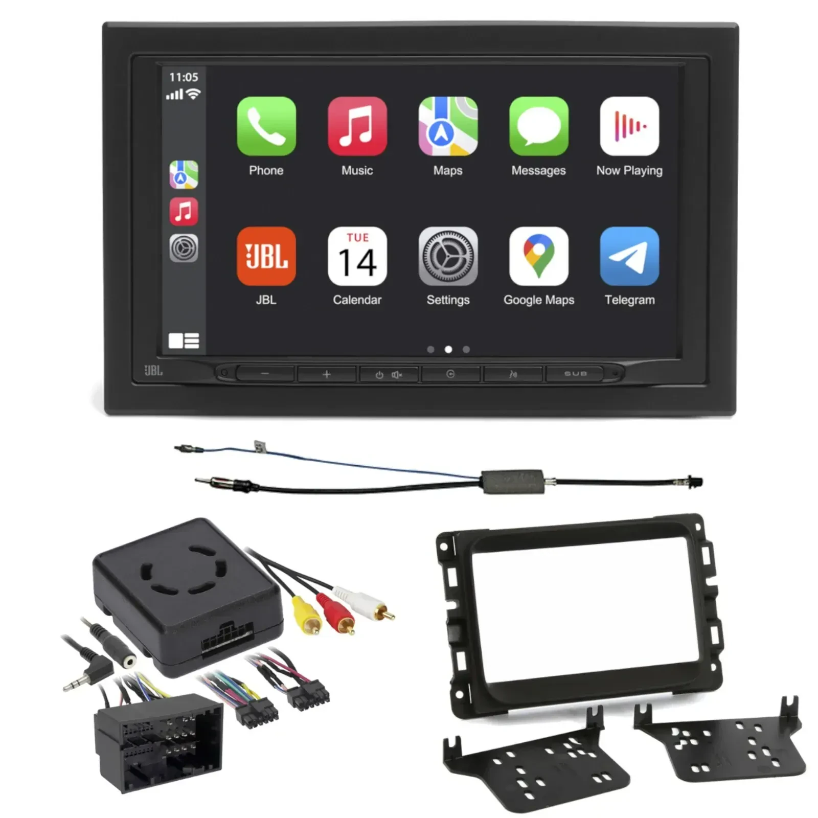 Автомагнитола для Ram 1500 (2013–2018) JBL Double DIN, Bluetooth