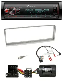 Pioneer Bluetooth USB Lenkrad DAB Autoradio für Alfa Romeo 156 2002-2003 silber