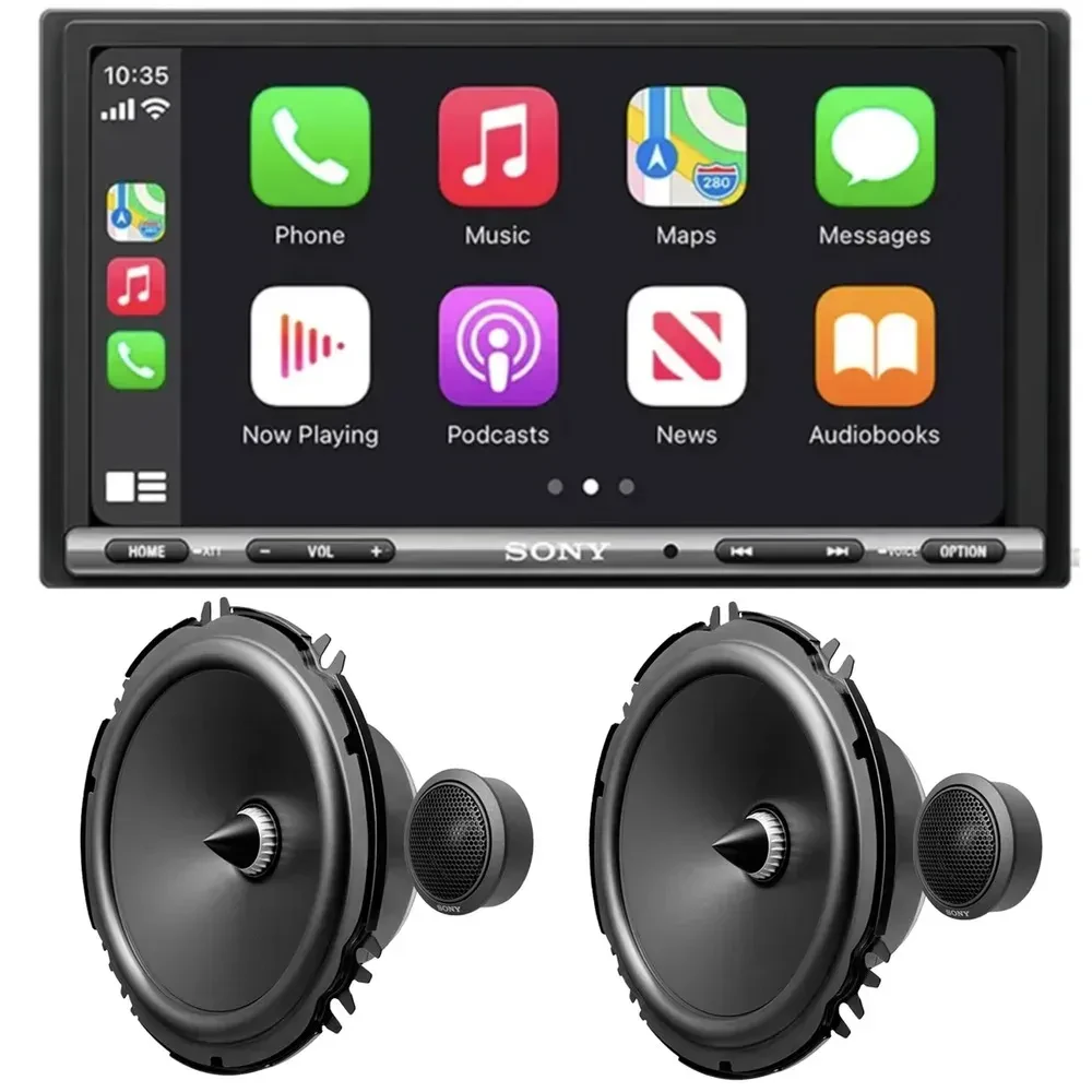 Автомагнитола Sony XAV-AX3200 + XS162GS 6.95" CarPlay/Android Auto с 6.5" акустикой (набор)