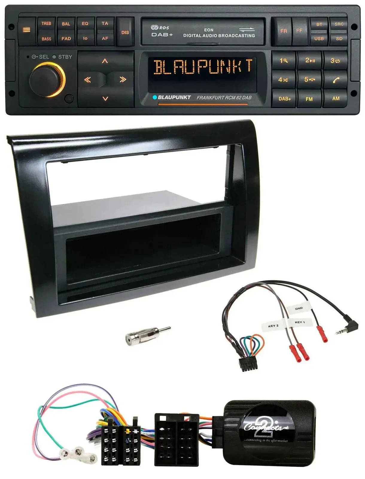 Blaupunkt USB DAB SD Lenkrad Bluetooth Autoradio für Fiat Bravo 2007-2014