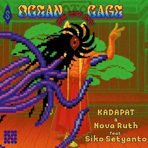 Виниловая пластинка Kadapat / Nova Ruth - Ocean Cage - Blue Splatter Colored Vinyl [New Vinyl LP]