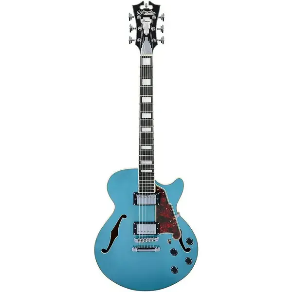 Электрогитара полуакустическая D'Angelico Premier SS Semi-Hollow w/Stopbar Tailpiece Ocean Turquoise