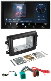 Kenwood Bluetooth 2DIN USB DAB MP3 Autoradio für Fiat Ducato Serie 8 ab 2021