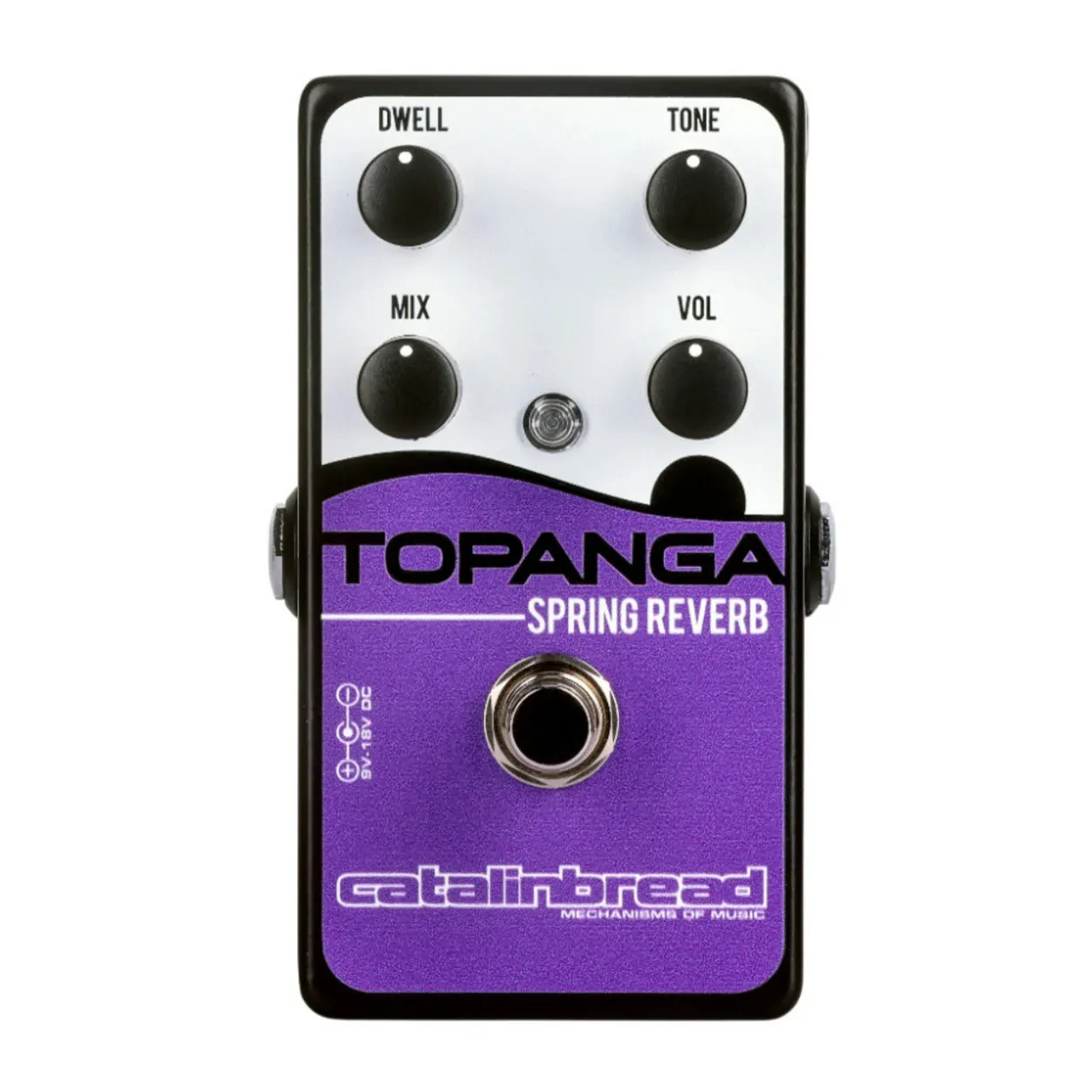 Б/У Педаль эффектов для электрогитары Catalinbread Topanga Classic Spring Reverb, 3 регулятора, фиолетовая