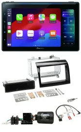 Pioneer Bluetooth DAB Lenkrad USB Autoradio für Fiat Ducato 12-15 piano schwarz