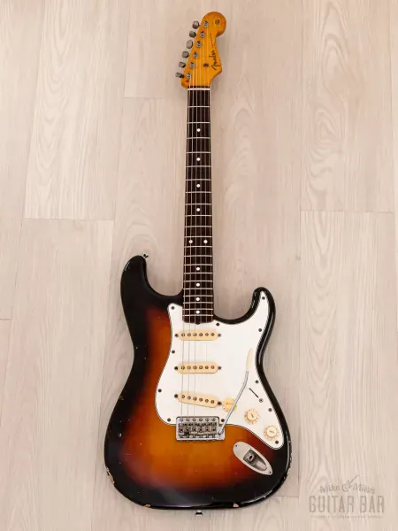 Электрогитара Fender 1962 Stratocaster JV ST62-65 SSS Sunburst w/gigbag Japan 1983