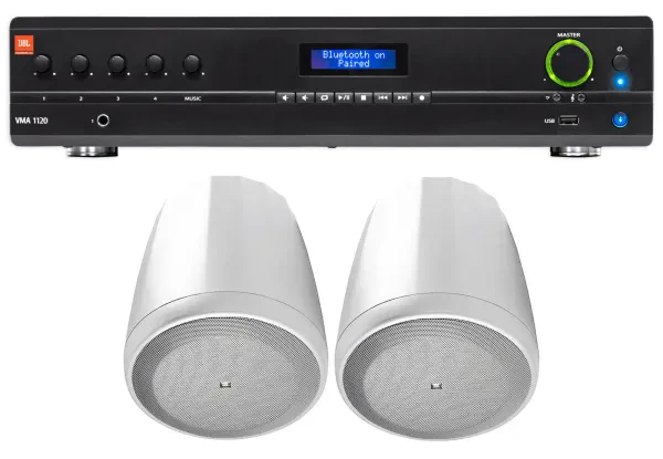 Потолочная акустика JBL Control 65P/T White с усилителем (пара)
