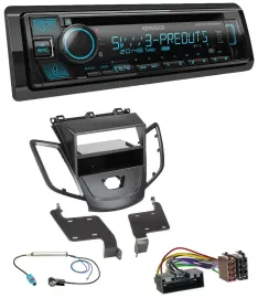 Kenwood Bluetooth USB CD MP3 DAB Autoradio für Ford Fiesta 10-17 JA8 ohne Displa