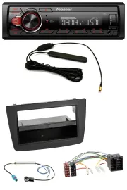 Автомагнитола Pioneer 1-DIN, MP3, DAB, USB, AUX, ISO, черная, для Alfa Romeo Mito 955 (2008–2014)
