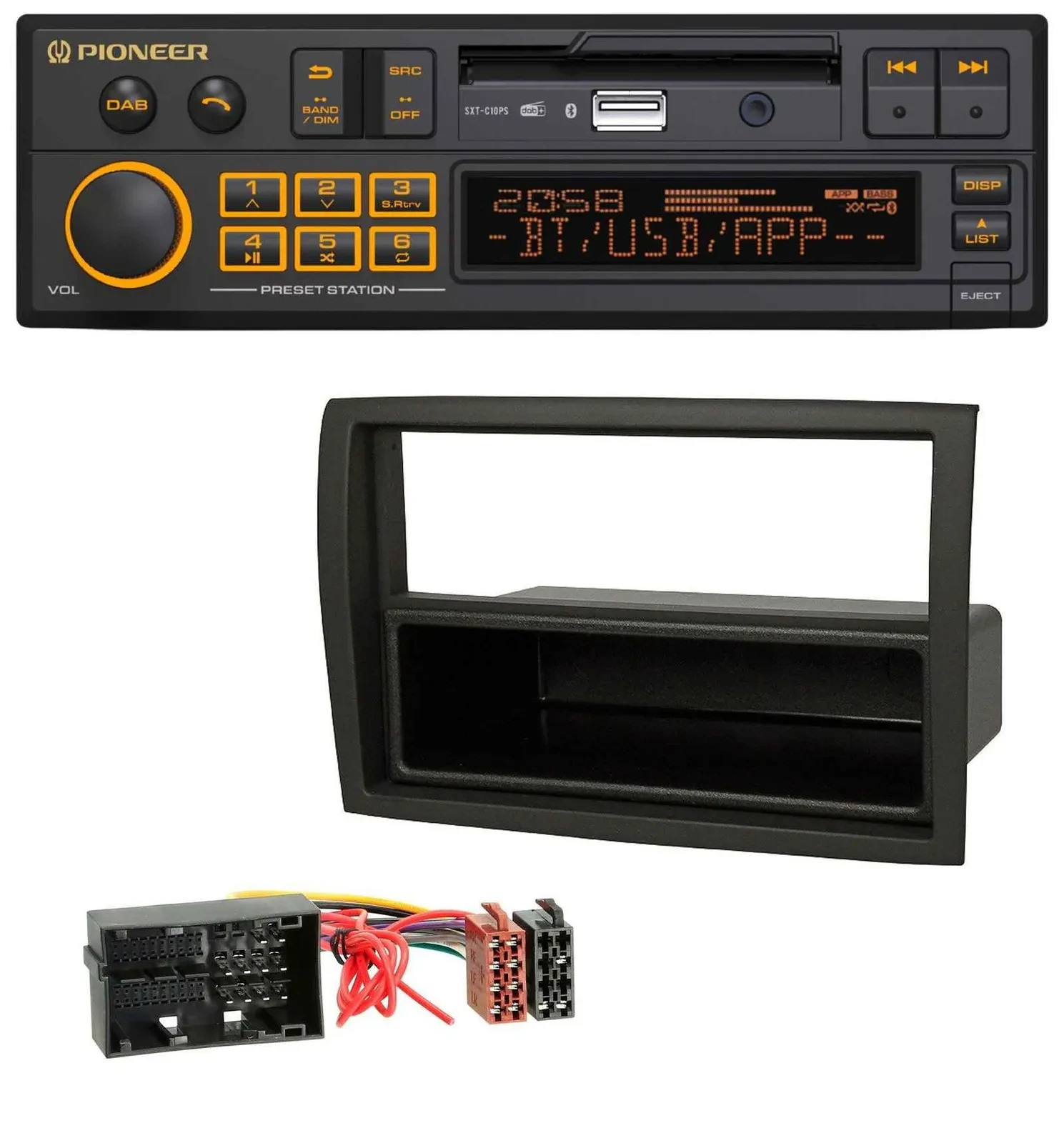 Pioneer DAB MP3 USB Bluetooth Autoradio für Fiat Ducato Citroen Jumper Peugeot B