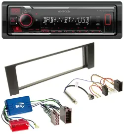 Kenwood MP3 Bluetooth USB DAB Autoradio für Audi A4 B6 00-04 Aktivsystem Mini-IS