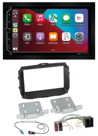 ESX 2DIN DAB USB MP3 Bluetooth Autoradio für Alfa Giulietta 2013-2021 ISO schwar