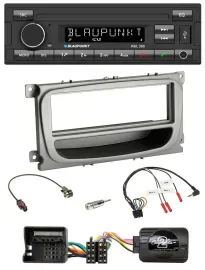 Blaupunkt USB DAB Bluetooth Lenkrad Autoradio für Ford Mondeo S-Max ab 2007 silb