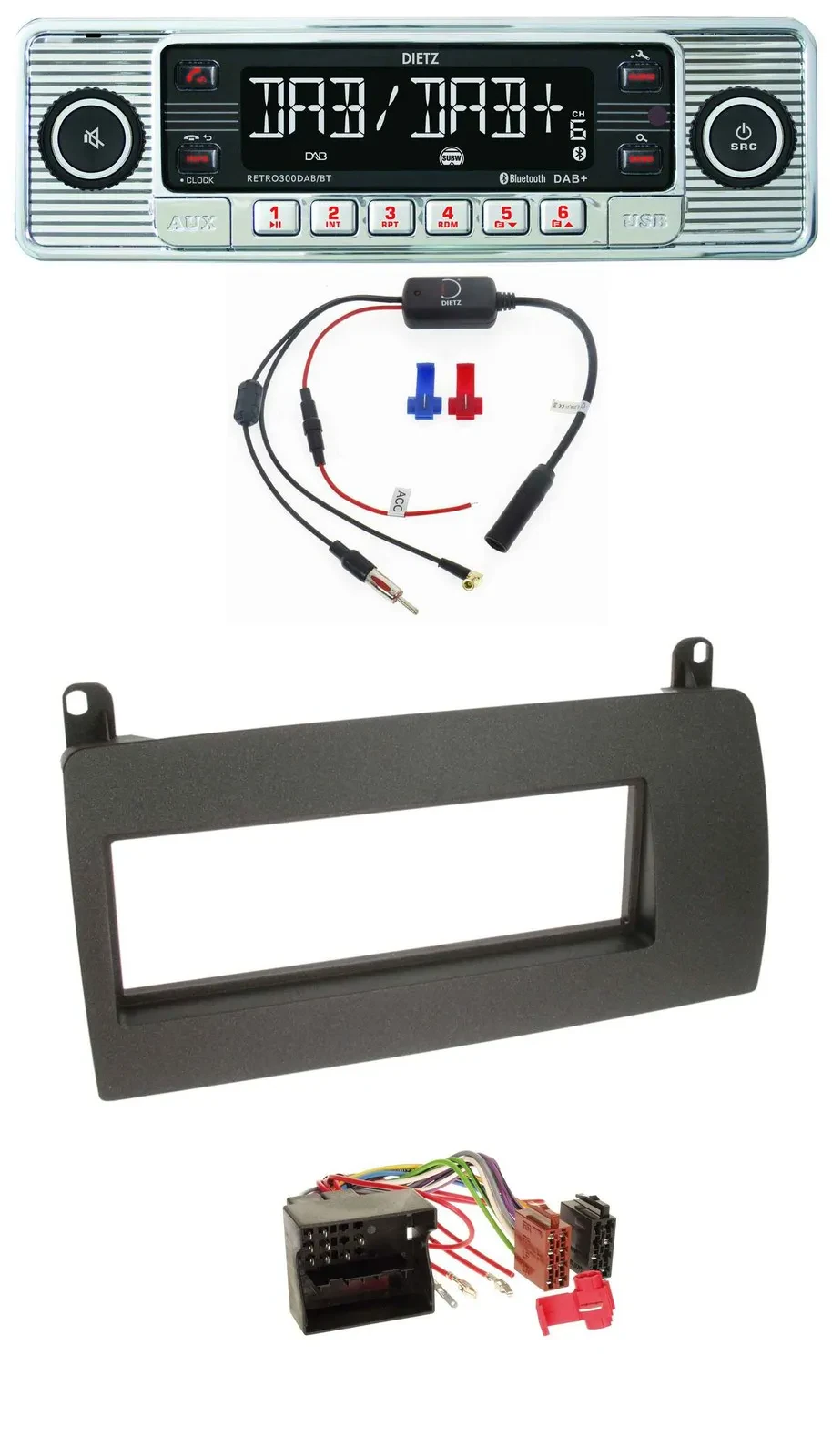 Dietz DAB USB MP3 Bluetooth Autoradio für Rover 75 (2002-2005)