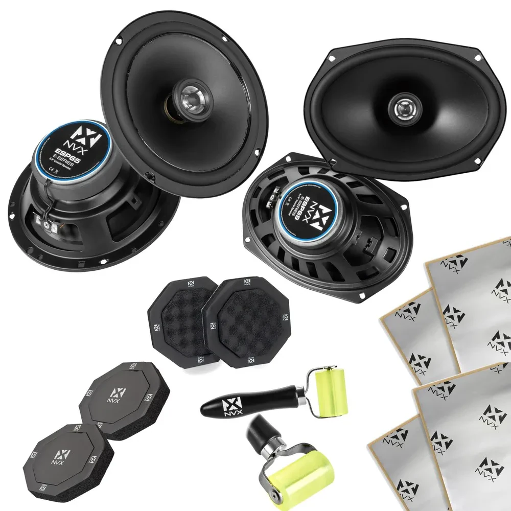 Динамик для автомобиля NVX E-Series 6.5" и 6x9", коаксиальный (набор) с установочным комплектом