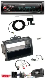 Pioneer Bluetooth DAB USB Lenkrad Autoradio für Hyundai i20 09-11 schwarz Rubber