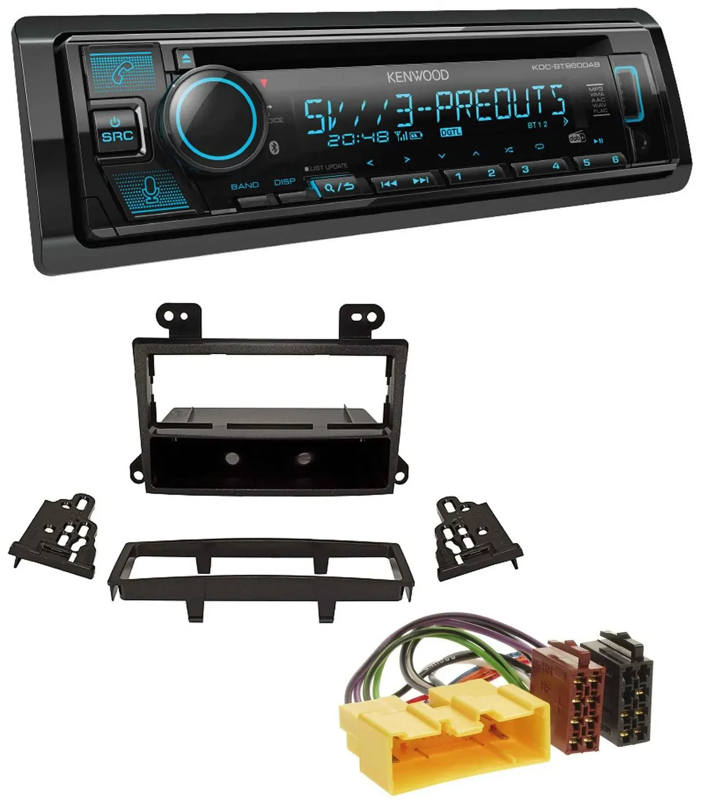 Автомагнитола для Mazda MPV (2000-2006) Kenwood Bluetooth USB CD MP3 DAB