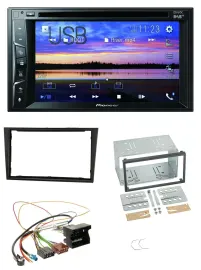 Pioneer Bluetooth 2DIN USB DVD DAB MP3 Autoradio für Opel Corsa D stealth schwar