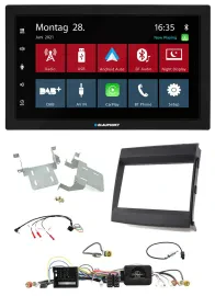 Blaupunkt Lenkrad Bluetooth DAB 2DIN USB Autoradio für Porsche Cayenne 2011-2016
