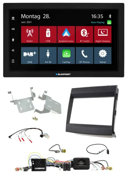 Blaupunkt Lenkrad Bluetooth DAB 2DIN USB Autoradio für Porsche Cayenne 2011-2016