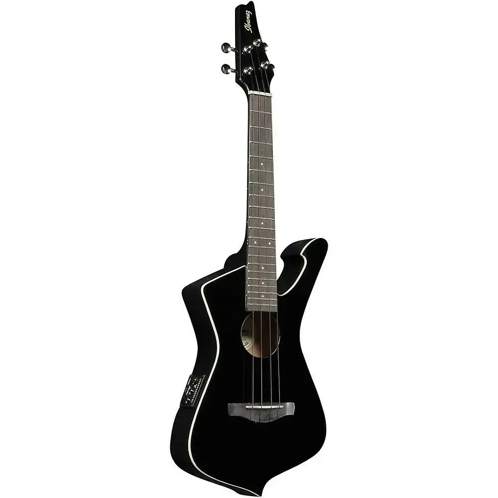 Укулеле Ibanez UICT10 Iceman Tenor Acoustic-Electric Ukulele Gloss Black с подключением
