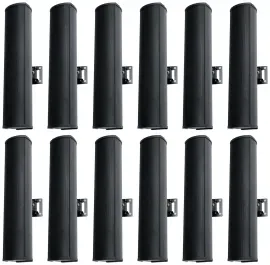 12) Rockville WET ARRAY 4 Black Line Array Speakers For church/School/Auditorium