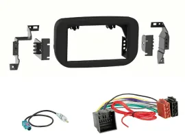 Einbauset Doppel DIN Autoradio für Ford Transit ab 06/2019 schwarz