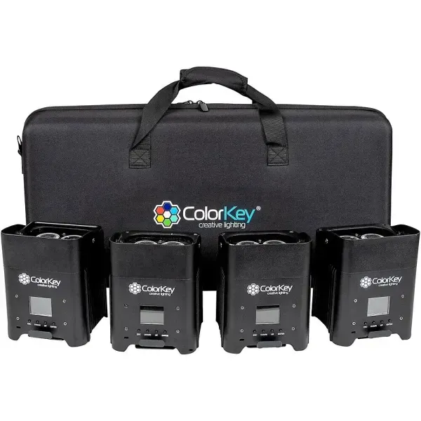 Светодиодный прибор ColorKey AirPar HEX 4 с чехлом (4 штуки)