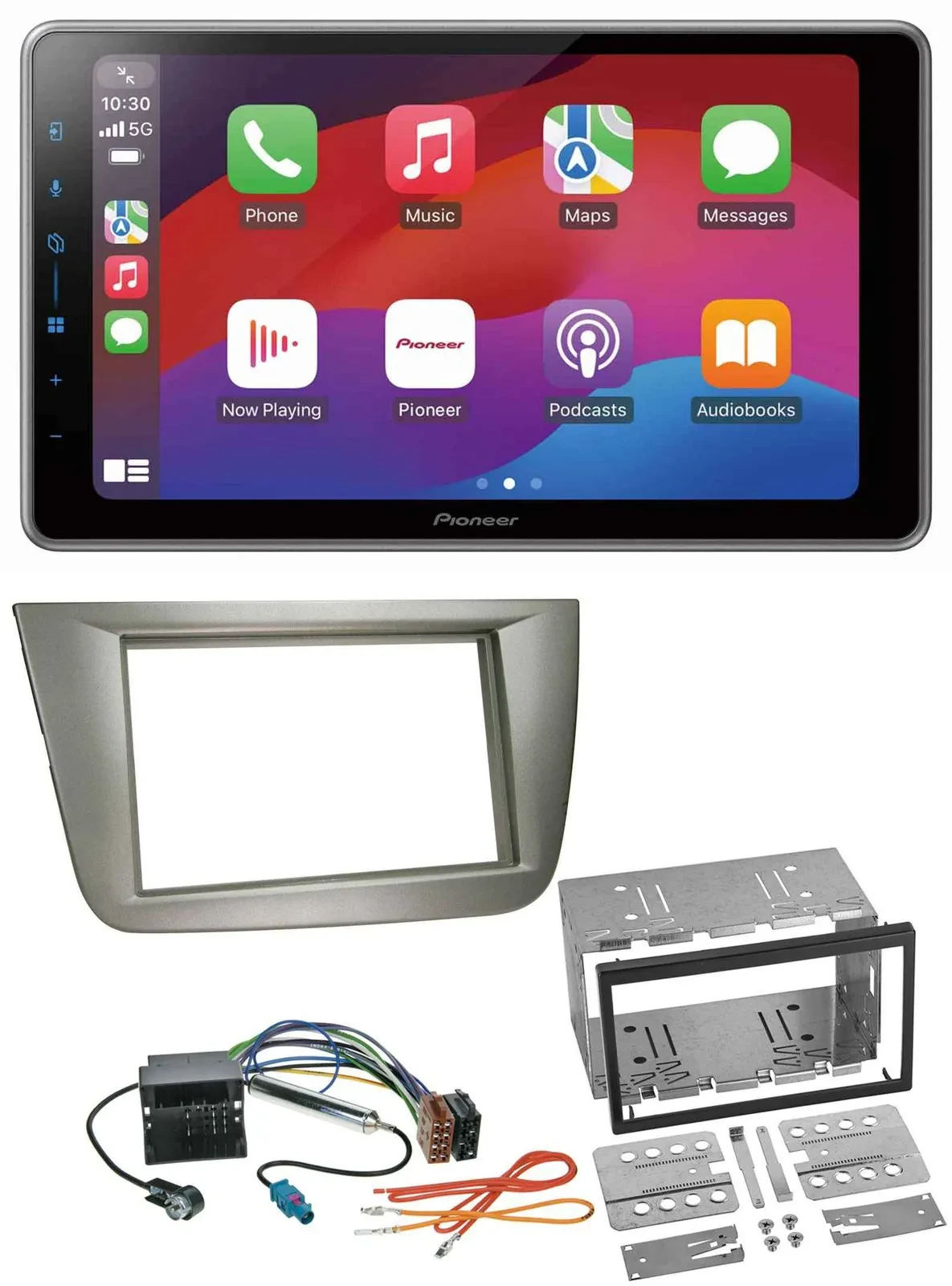 Pioneer MP3 USB DAB Bluetooth 2DIN Autoradio für Seat Altea XL Altea Toledo silb