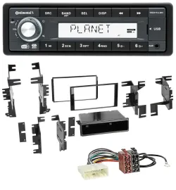 Continental MP3 AUX USB DAB 1DIN Autoradio für Nissan Versa ab 07 Xterra ab 13
