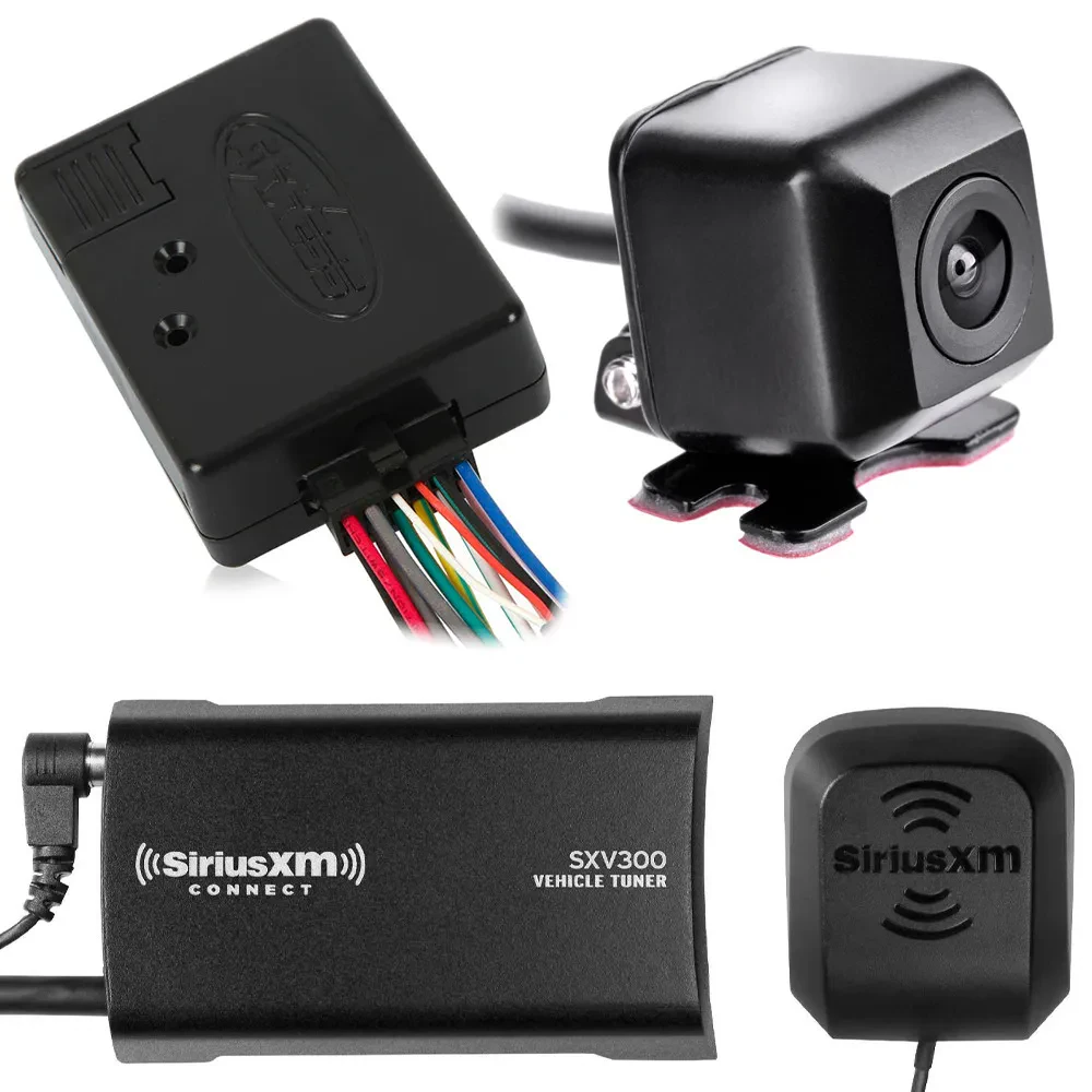 NVX XCADJ1 Universal Rearview Backup Camera w/ SiriusXM Tuner & SWC Module