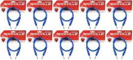 Коммутационный кабель Rockville RCTR103BL Blue 0.9 м (10 штук)