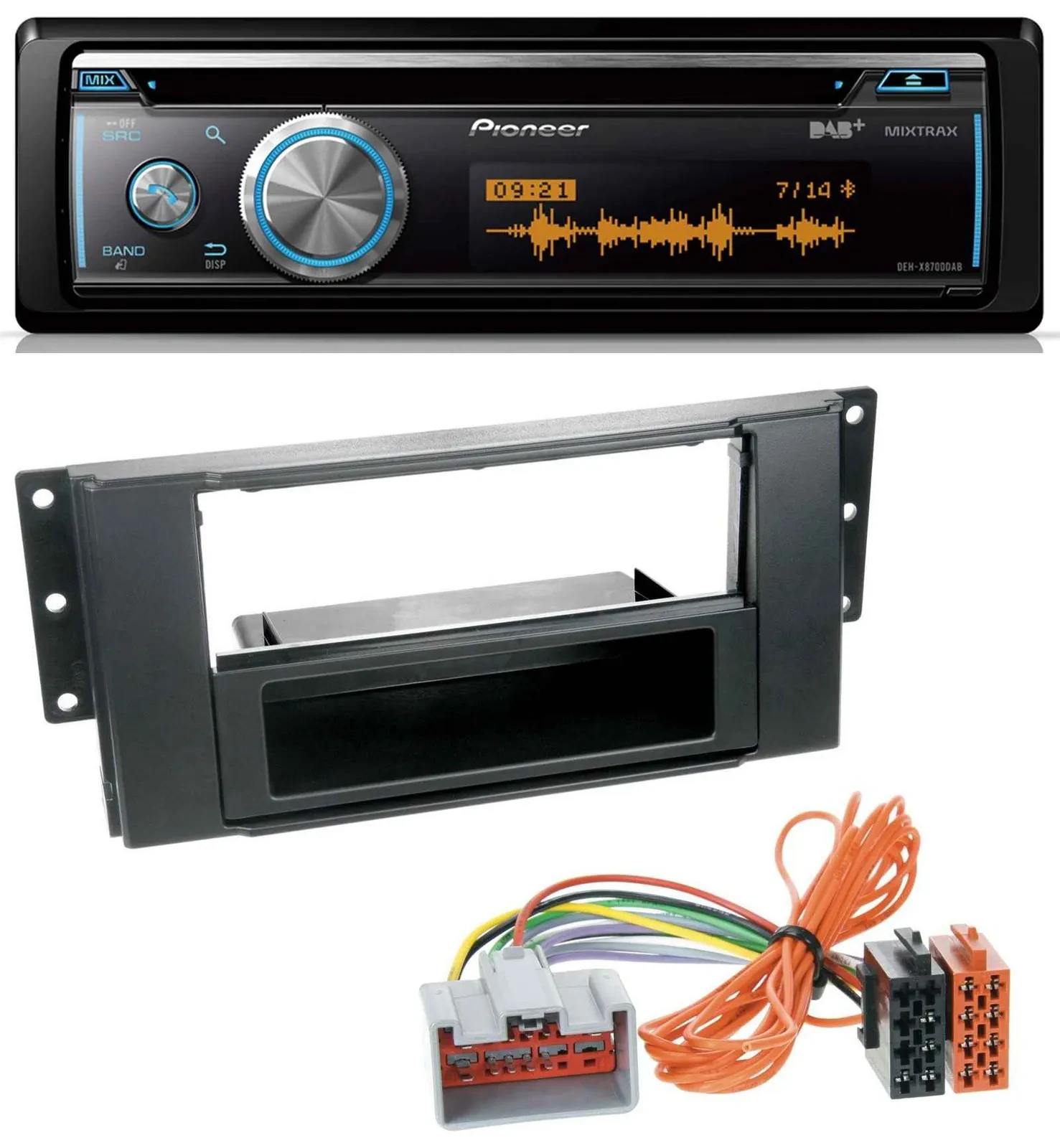 Автомагнитола Pioneer MP3 DAB USB CD Bluetooth для Land Rover Freelander 2011–2012