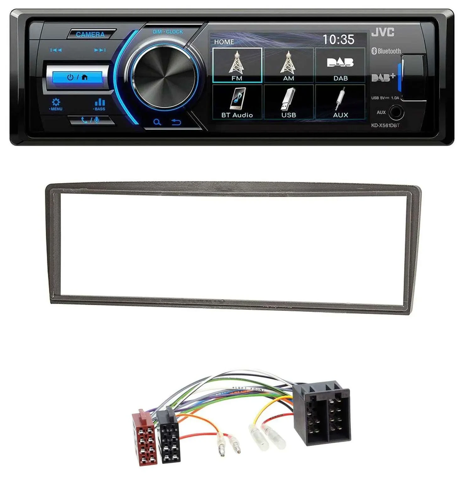 Автомагнитола JVC Bluetooth MP3 USB DAB для Alfa Romeo GTV (с 2004)