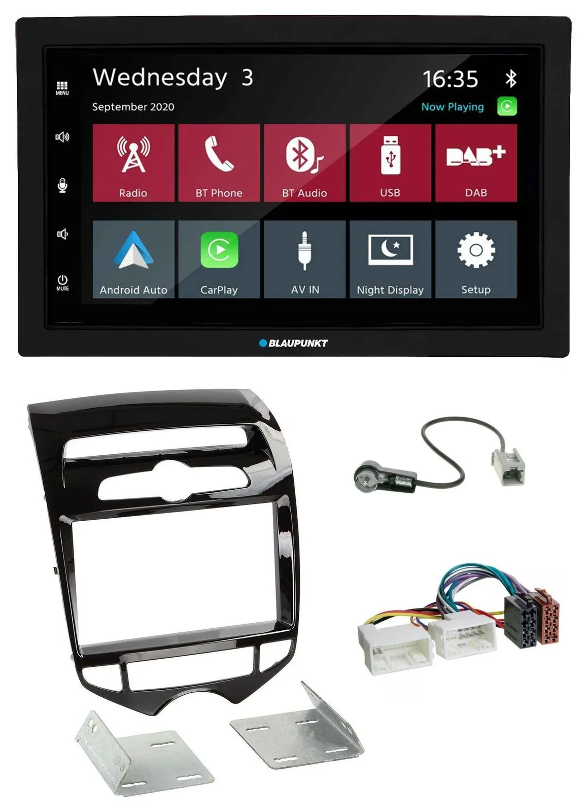 Blaupunkt DAB Bluetooth USB MP3 2DIN Autoradio für Hyundai ix20 ab 10 autom. Kli
