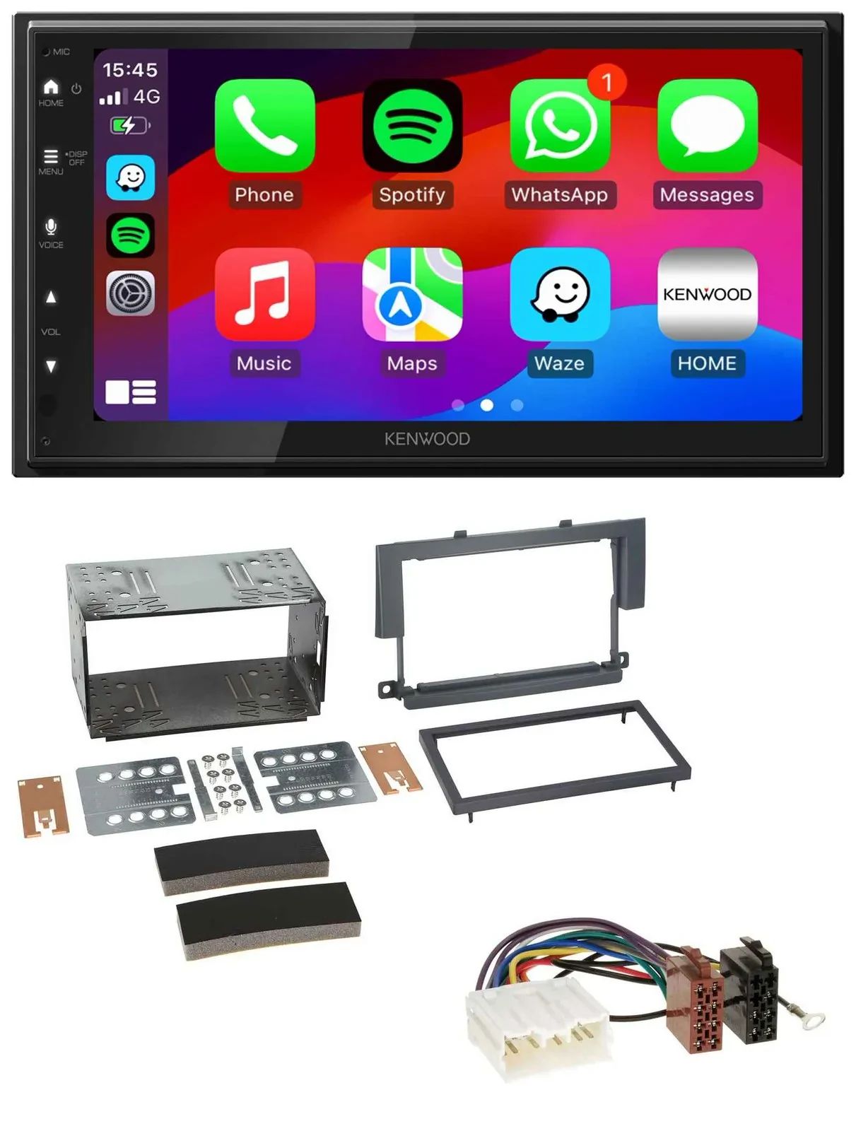 Kenwood MP3 USB DAB 2DIN Bluetooth Autoradio für Mitsubishi Colt 2004-2009