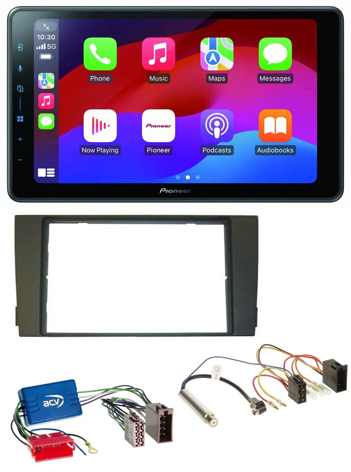 Pioneer Bluetooth 2DIN USB MP3 DAB Autoradio für Audi A6 C5 01-05 Aktivsystem Mi