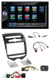 Blaupunkt Lenkrad USB Bluetooth TMC 2DIN Navigation für Hyundai ix20 ab 2010 man