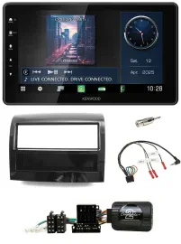 Kenwood Lenkrad Bluetooth USB DAB Autoradio für Fiat Ducato 2012-2015 Piano