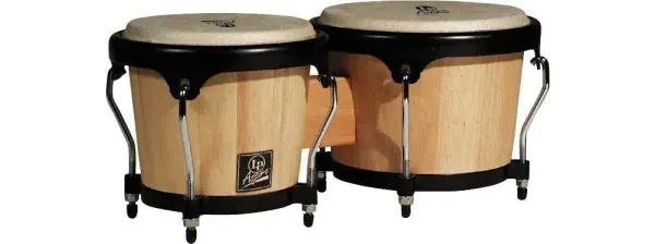 LP LPA601 Aspire Oak Bongos with Black Hardware (Wine Red)