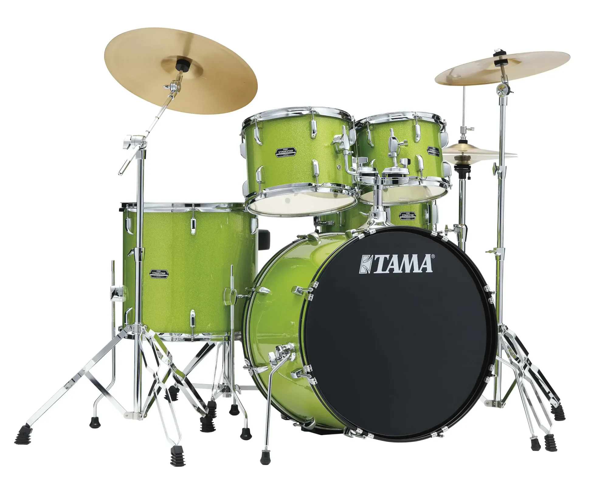TAMA ST52H6C-SCP STAGESTAR ударная установка из 5-ти барабанов со стойками и тарелками, цвет искрящийся оранжевый