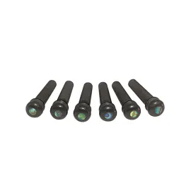 Фиксатор струн для акустической гитары Taylor 7251 Crelicam Ebony Abalone Black (6 штук)