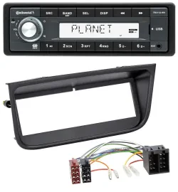 Continental USB MP3 AUX 1DIN Autoradio für Peugeot 406