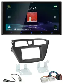 JVC USB Bluetooth 2DIN DAB MP3 Autoradio für Hyundai i20 (2014-2020)