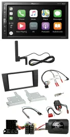 Pioneer USB 2DIN Bluetooth DAB Lenkrad Autoradio für Audi A4 99-01 BOSE Vollakti