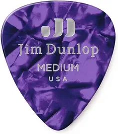 Медиаторы Dunlop Celluloid Purple Pearloid Medium 483P13MD 12Pack