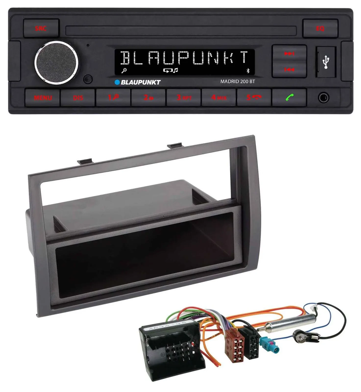 Автомагнитола Blaupunkt USB, AUX, Bluetooth, MP3, для Citroen Jumper 2006–2011, Quadlock