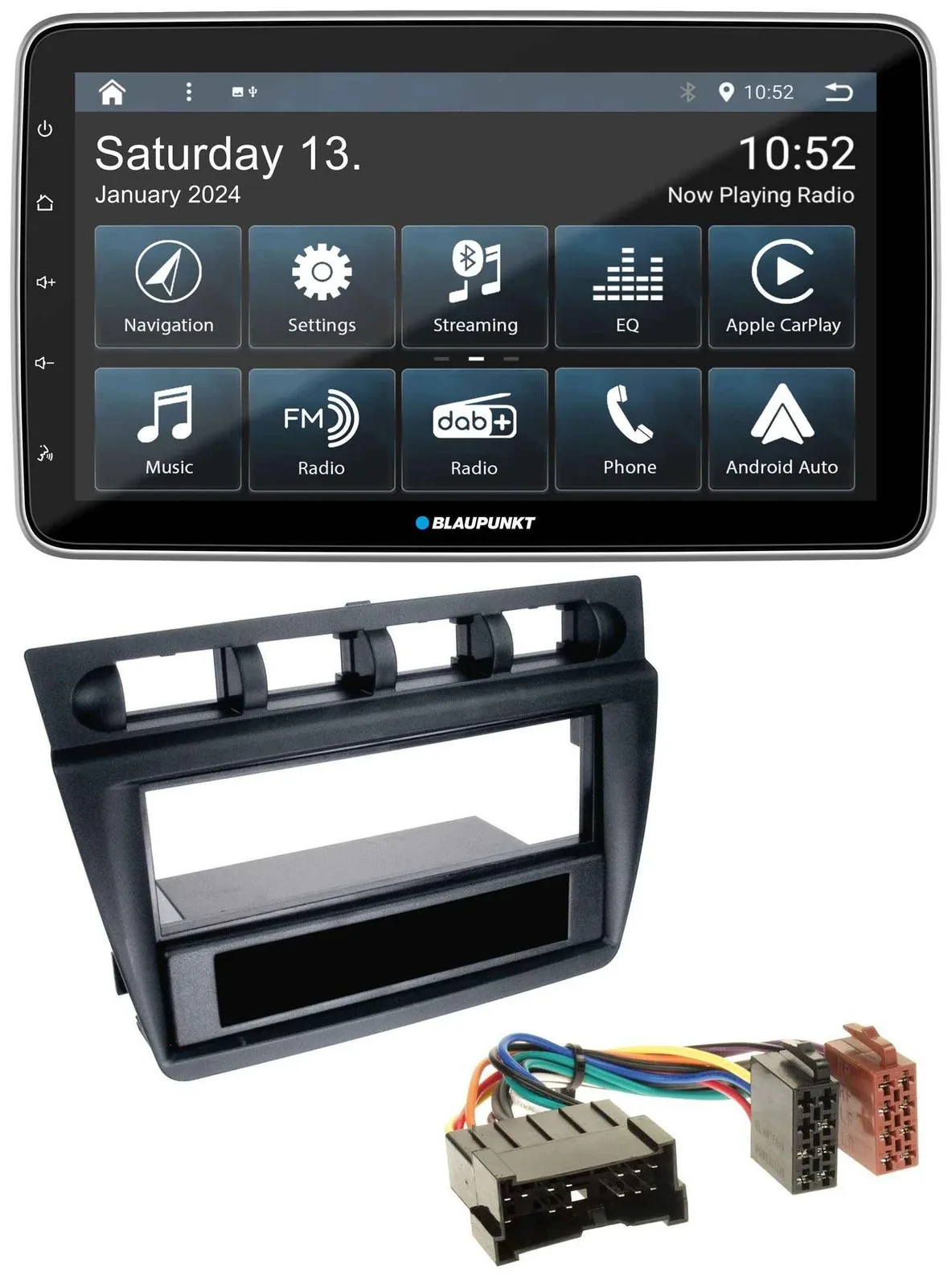 Автомагнитола для Kia Picanto (с 2006) Blaupunkt USB DAB SD MP3 Bluetooth, чёрная