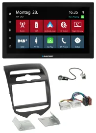 Автомагнитола Blaupunkt 2DIN MP3 Bluetooth DAB USB для Hyundai ix20 (с 2010), для ручного климат-контроля